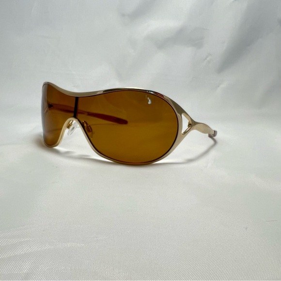 Oakley Deception Polarized Gold Metal Sunglasses with Case- Frames Only - Picture 5 of 14